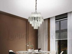 Candelabru Krystal Shine Silver 400, 7 surse de iluminare